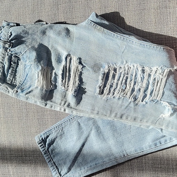 Light Blue Ripped Jeans - Picture 2 of 2